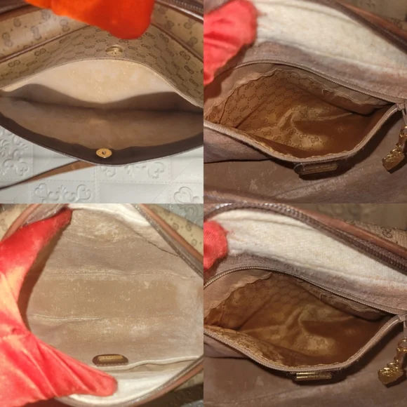 Gucci Micro Gg Interlocking Supreme Canvas Camel Leather CrossBody Bag AUTHENTIC - Picture 14 of 16